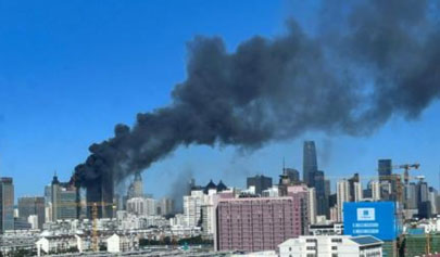 天津新天地大廈火災，物業(yè)否認因煤氣爆炸導致起火